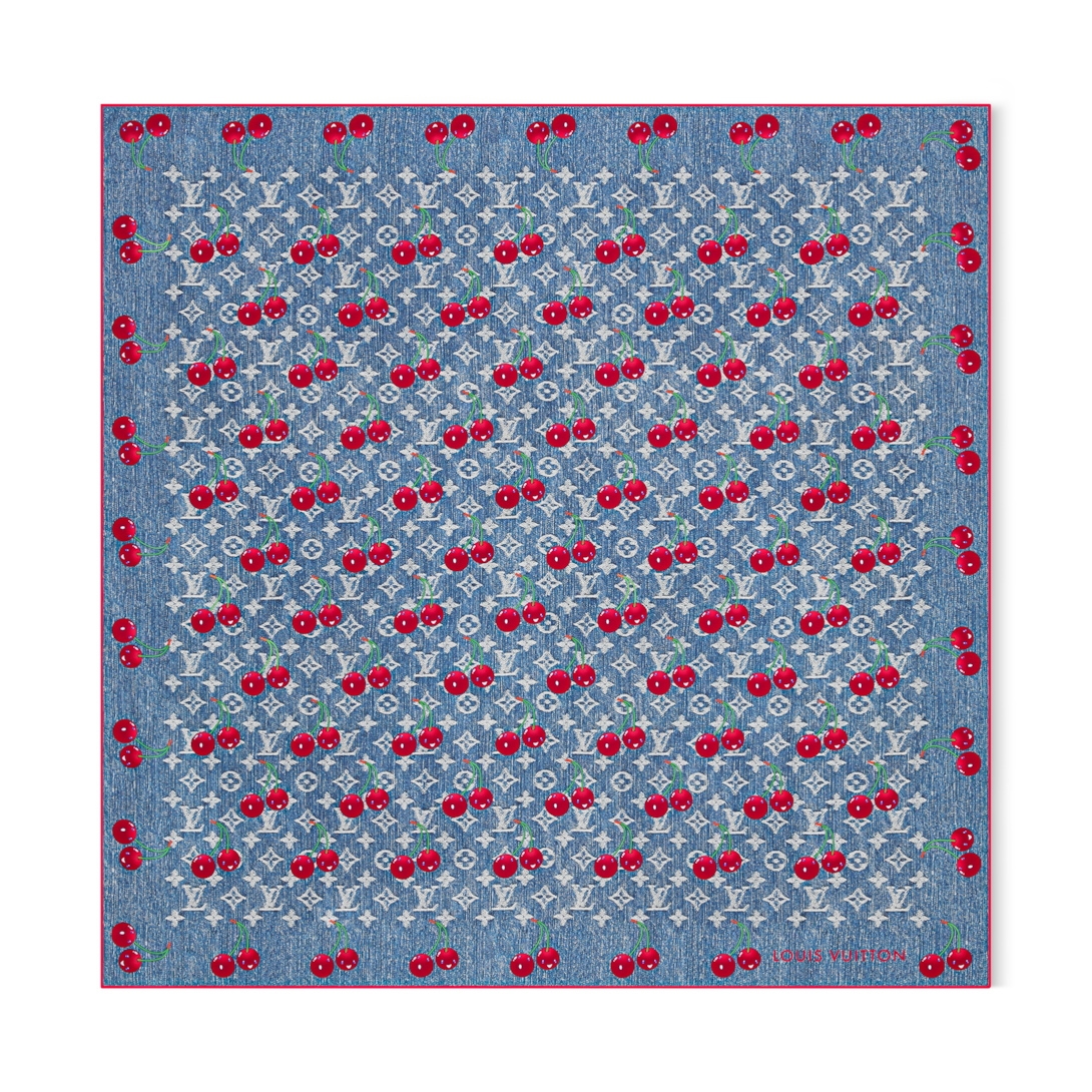 LV x TM Denim Cerise Square 90 S00 - Accessories M96389 | LOUIS